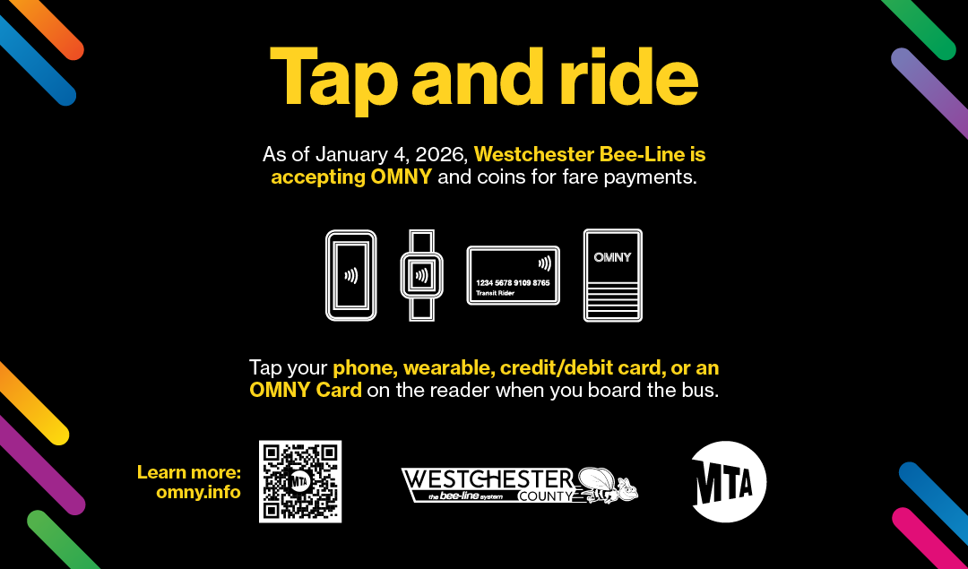OMNY - Westchester Beeline Tap and Ride for fare payments
