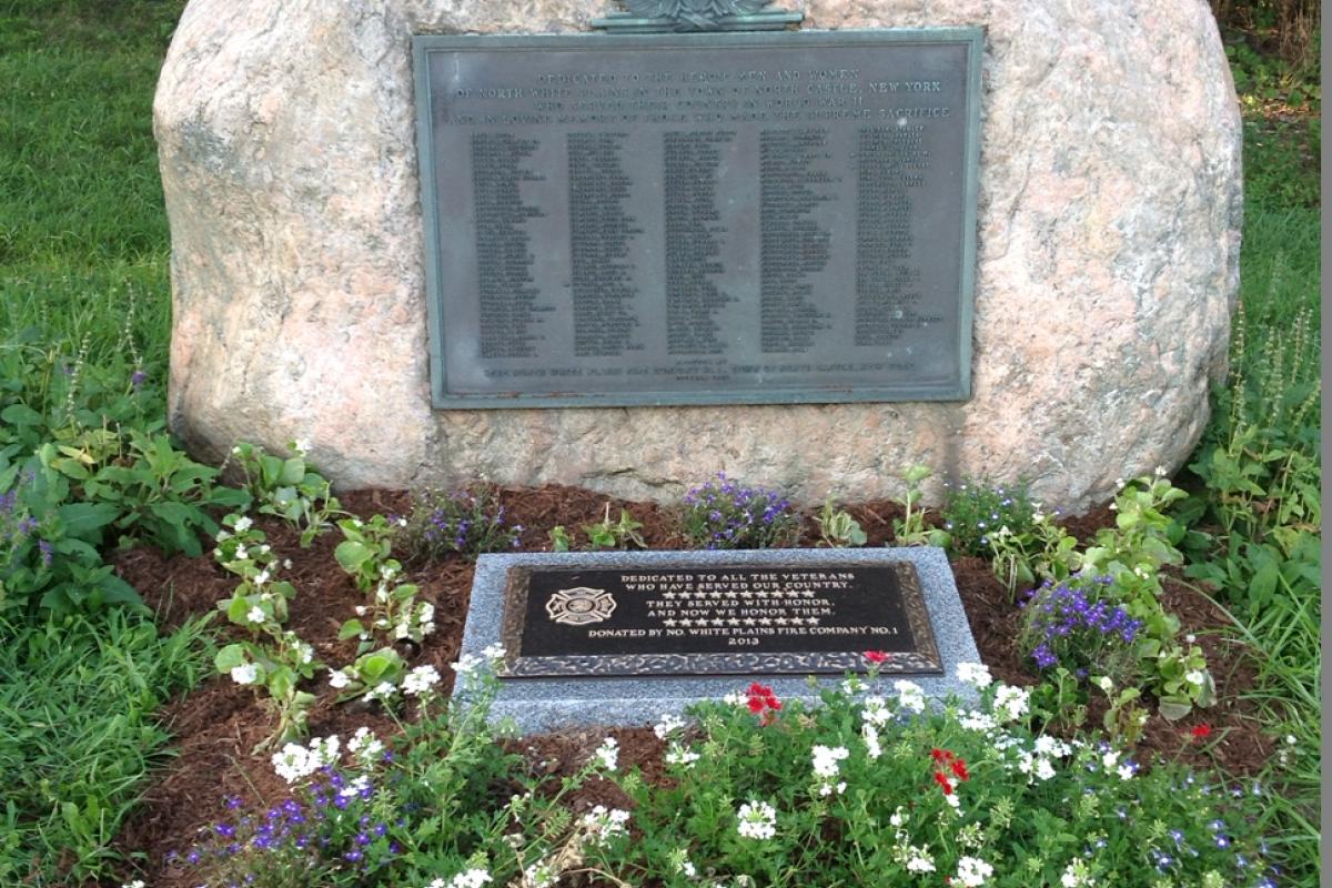 Monument donated by the North White Plains Fire Dept.