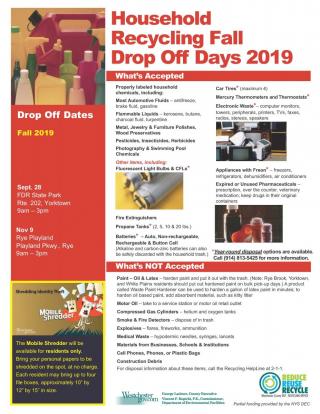 COUNTY Household Recycling Drop-off Day
