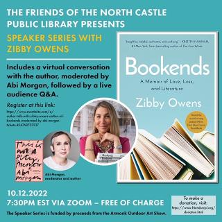 A virtual conversation with Zibby Owens, author of Bookends: A Memoir of Love, Loss and Literature